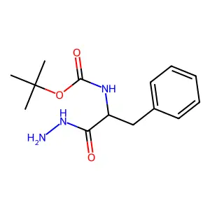 tert-butyl N-[1-(hydrazinecarbonyl)-2-phenylethyl]carbamate structure