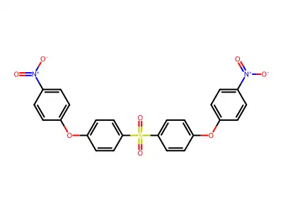 Benzene, 1,1'-sulfonylbis[4-(4-nitrophenoxy)- structure