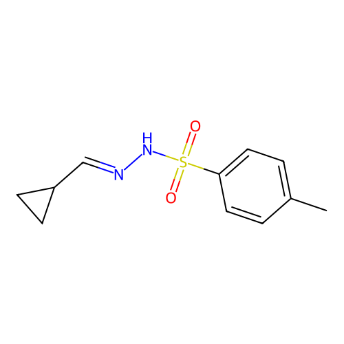 N'-(cyclopropylmethylene)-4-methylbenzenesulfonohydrazide structure