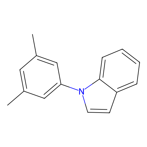 N-(3,5-Dimethylphenyl)indole structure