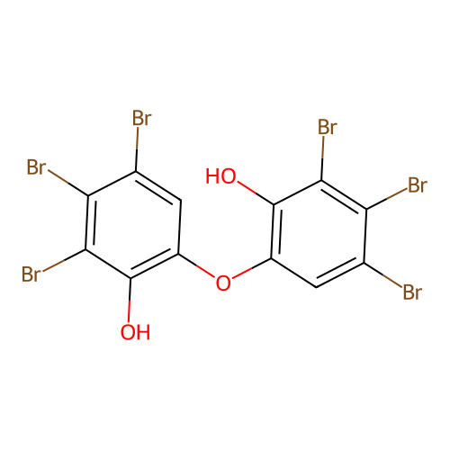 2,3,4-Tribromo-6-(3,4,5-tribromo-2-hydroxyphenoxy)phenol structure