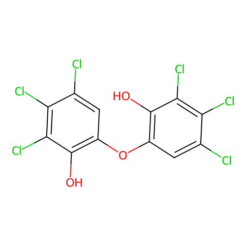 2,3,4-Trichloro-6-(3,4,5-trichloro-2-hydroxyphenoxy)phenol structure