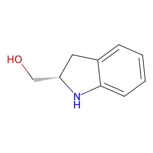 (S)-(+)-2-Indolinemethanol structure