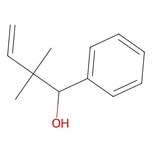 2,2-Dimethyl-1-phenylbut-3-en-1-ol structure