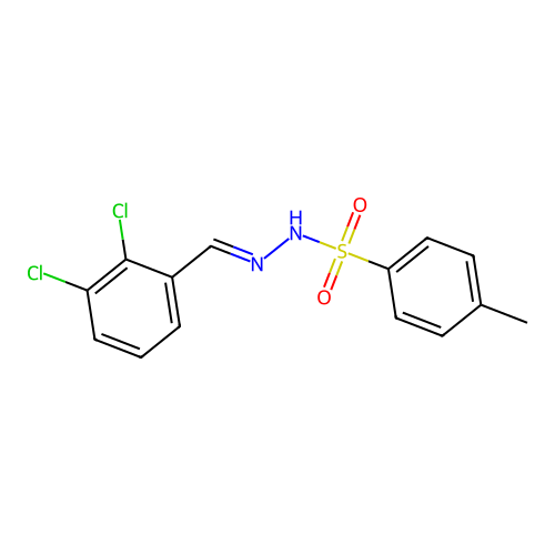 N'-[(E)-(2,3-dichlorophenyl)methylidene]-4-methylbenzenesulfonohydrazide structure