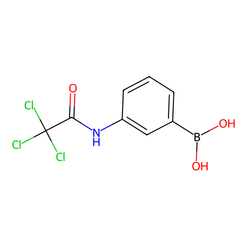 (3-(2,2,2-Trichloroacetamido)phenyl)boronic acid structure