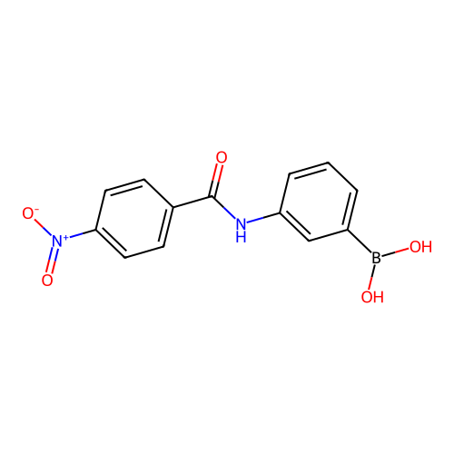 [3-[(4-Nitrobenzoyl)amino]phenyl]boronic acid structure