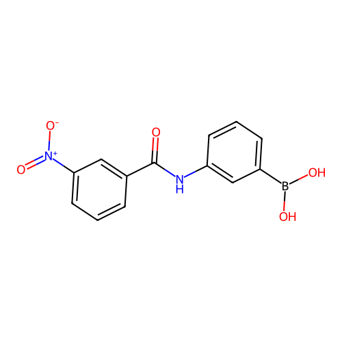 [3-[(3-Nitrobenzoyl)amino]phenyl]boronic acid structure