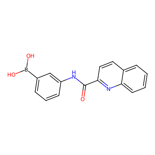 [3-(Quinoline-2-carbonylamino)phenyl]boronic acid structure