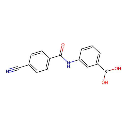 [3-[(4-Cyanobenzoyl)amino]phenyl]boronic acid structure