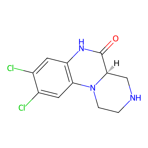 (R)-8,9-Dichloro-2,3,4,4a-Tetrahydro-1H-Pyrazino[1,2-a]Quinoxalin-5(6H)-One structure