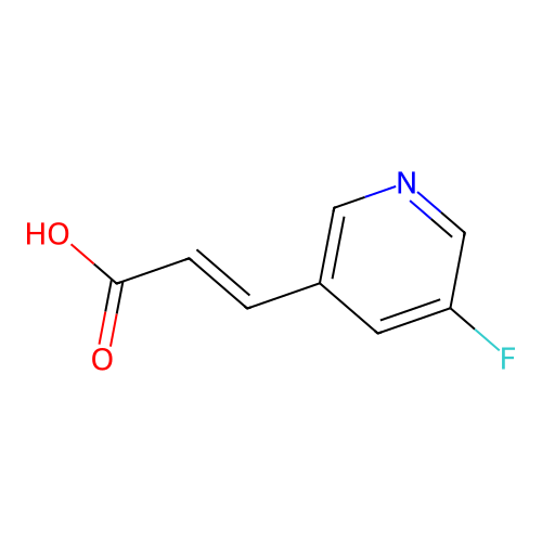 3-(5-Fluoropyridin-3-yl)prop-2-enoic acid structure