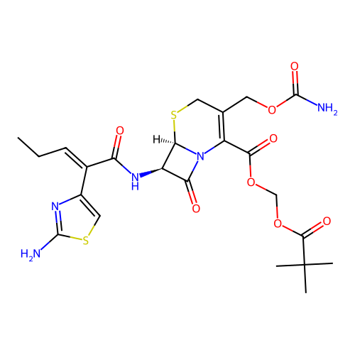 (E)-Cefcapene Pivoxil structure