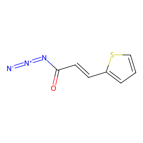 3-Thiophen-2-ylprop-2-enoyl azide structure