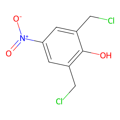 2,6-Bis(chloromethyl)-4-nitrophenol structure