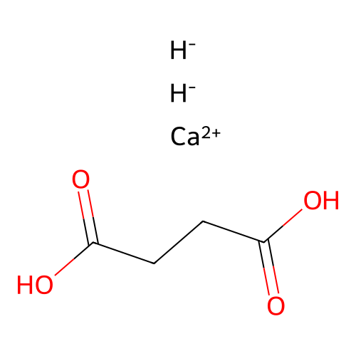 Calcium bis(hydrogen succinate) structure