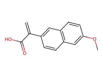 2-(6-methoxynaphthalen-2-yl)prop-2-enoic Acid structure
