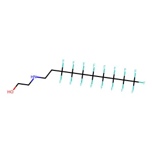 2-((3,3,4,4,5,5,6,6,7,7,8,8,9,9,10,10,10-Heptadecafluorodecyl)amino)ethanol structure