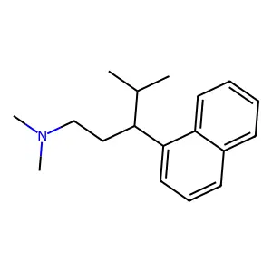 N,N,4-三甲基-3-(1-萘基)戊-1-胺 structure