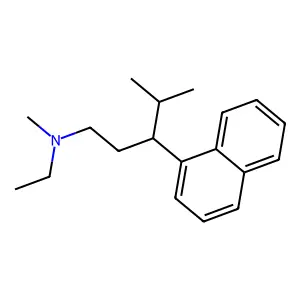 1-Naphthalenepropylamine, N-ethyl-N-methyl-gamma-isopropyl- structure