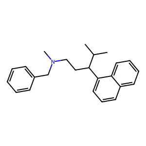 1-Naphthalenepropylamine, N-benzyl-gamma-isopropyl-N-methyl- structure