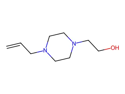 1-Allyl-4-(2-hydroxyethyl)-piperazine structure