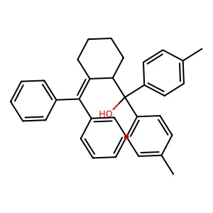 (2-Benzhydrylidenecyclohexyl)-bis(4-methylphenyl)methanol structure