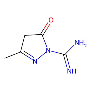3-Methyl-5-oxo-2-pyrazolinecarboxamidine structure