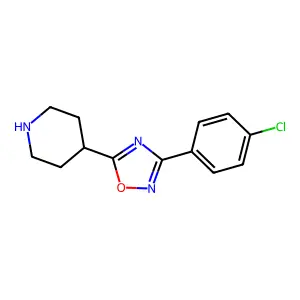 3-(4-Chlorophenyl)-5-(piperidin-4-yl)-1,2,4-oxadiazole structure