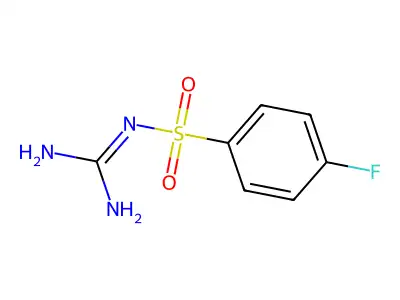 2-(4-Fluorophenyl)sulfonylguanidine structure