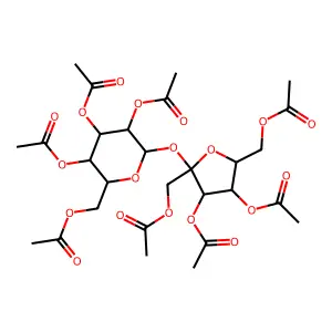Saccharose octaacetate structure