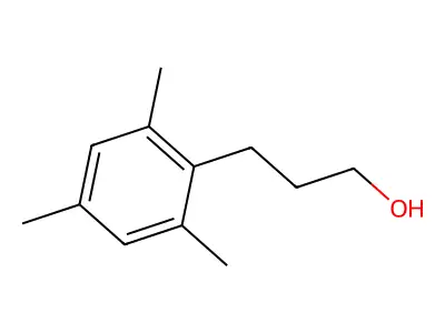 2,4,6-Trimethylbenzenepropanol structure