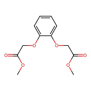 Methyl 2-methoxycarbonylmethyloxyphenoxyacetate structure