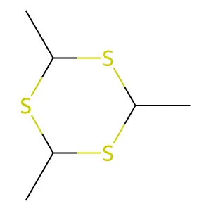 2,4,6-Trimethyl-1,3,5-trithiane structure