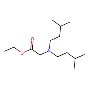 N,N-二异戊基甘氨酸乙酯 structure
