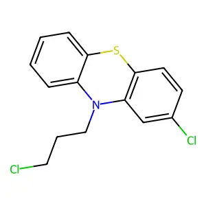 2-chloro-10-(3-chloropropyl)-10H-phenothiazine structure
