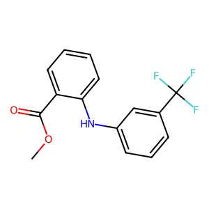 Methyl 2-[[3-(trifluoromethyl)phenyl]amino]benzoate structure