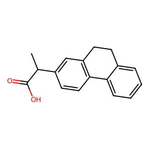 2-(9,10-Dihydrophenanthren-2-yl)propanoic acid structure