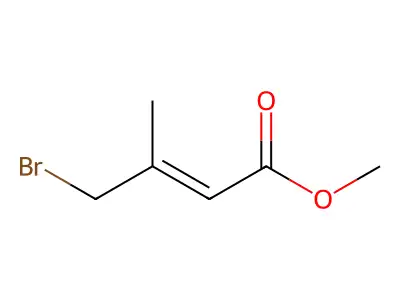 methyl (Z)-4-bromo-3-methylbut-2-enoate structure
