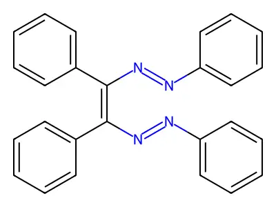 (1,2-Diphenyl-2-phenyldiazenylethenyl)-phenyldiazene structure