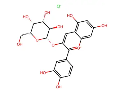 越橘苷 structure
