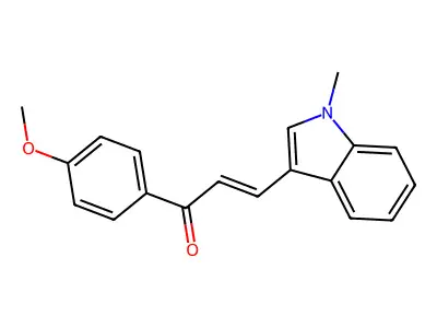 2-Propen-1-one, 1-(4-methoxyphenyl)-3-(1-methyl-1H-indol-3-yl)- structure