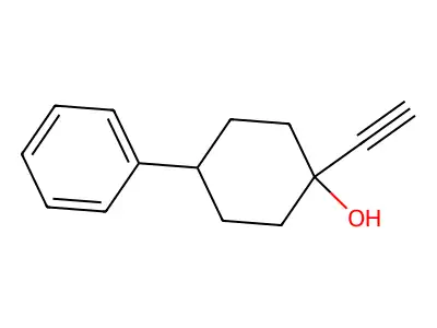 1-Ethynyl-4-phenylcyclohexanol structure
