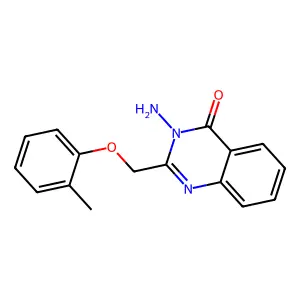 3-Amino-2-[(2-methylphenoxy)methyl]quinazolin-4-one structure