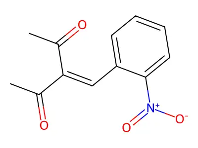 3-(2-Nitrobenzylidene)-2,4-pentanedione structure