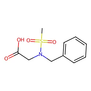 N-benzyl-N-(methylsulfonyl)glycine structure