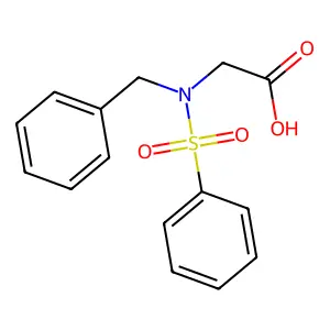 [苄基(苯磺酰基)氨基]乙酸 structure