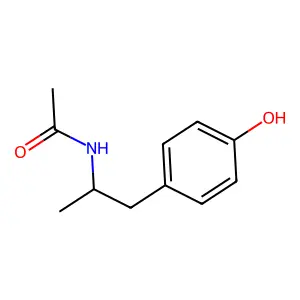 Acetamide, N-[2-(4-hydroxyphenyl)-1-methylethyl]- structure