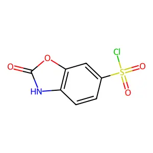 2,3-二氢-2-氧代-6-苯并噁唑磺酰氯 structure