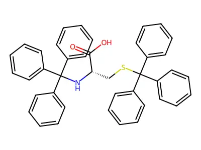 N,S-ditritylcysteine structure